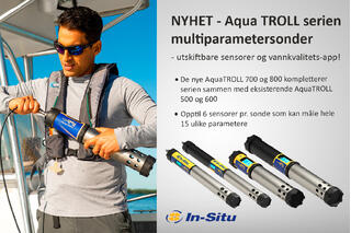 Nå med utskiftbare sensorer og vannkvalitets-app! De nye AquaTROLL 700 og 800 kompletterer serien sammen med eksisterende AquaTROLL 500 og 600.

